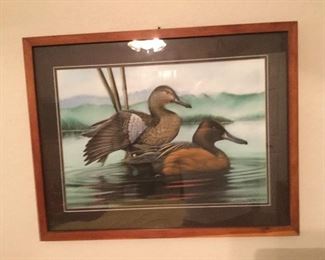 Marlan Bayard King Painting:  Mallards (Folson Prisoner Art):  $50.00