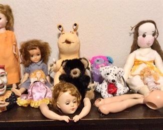 Dolls, Dolls, Everywhere There's Dolls!  Priced From:  $15 - $175.00