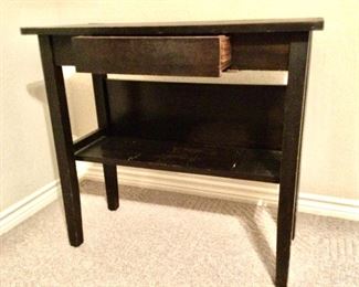 Antique Arts & Crafts Era Handcrafted Side Table (29"h x  32"w x 14"d):  $160.00
