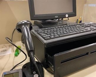 Two complete POS systems with bar code readers.