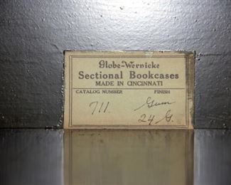 Painted Globe Wernicke Barrister Bookcase