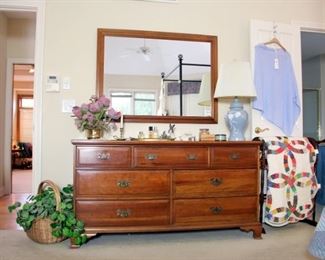 Vintage Davis Dresser & Mirror 