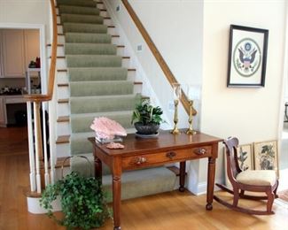 Victorian Walnut Library Table