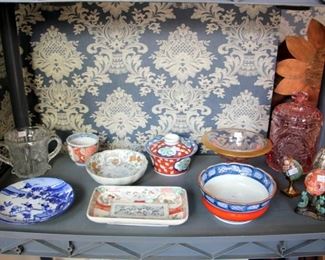 Several Imari Pieces