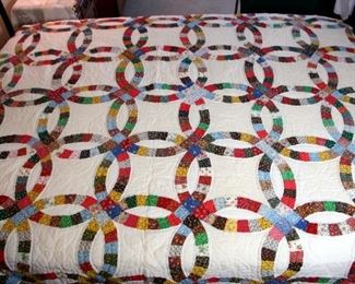 Double Wedding Band Quilt (Newer)