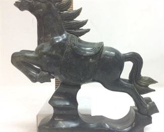 JADE HORSE SCULPTURE 10’’L BY 8’’H