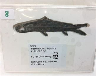 ANCIENT YU BI CHINESE FISH CURRENCY,