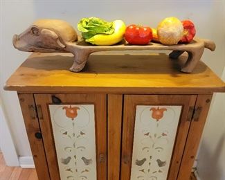 pig bowl: 28" long
