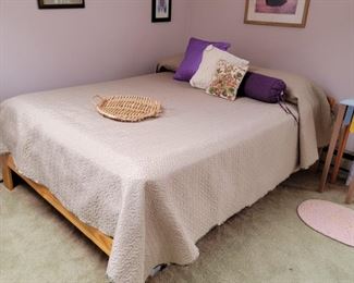 wooden bed frame: 25 x 56