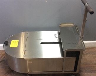 COMMERCIAL STAINLESS GREASE BIN ON WHEEL