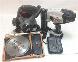 20V PORTER CABLE NAIL GUN & CIRC