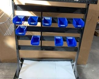 Portable Parts Bin Rack