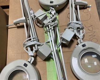 Desk Light with Magnifier Lense