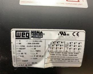 WEG NEMA PREMIUM MOTOR