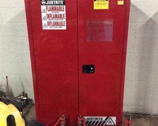 5 FOOT RED FIRE SAFETY CABINET #2
