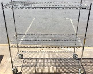 ULINE COMMERCIAL ROLLING SHELVES