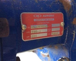 AURORA PENTAIR PUMP & BALDOR 2HP WATER PUMP