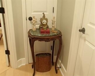 Marble top side table 