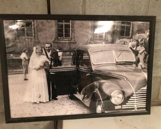 Cool old framed poster