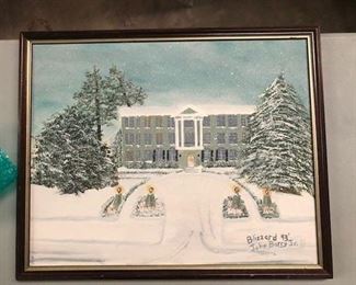 Original painting of the hotel by John Barry