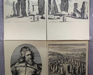 Lot of 4 Stonehenge | Offset Lithography Prints | No Frames | 24" x 18"