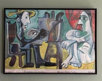 Framed Pablo Picasso Museo Reina Sofia, Madrid Museum Poster (approx. 31.5" L x 22.75" H)