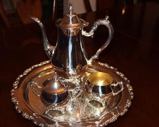 Oneida coffee service silverplate