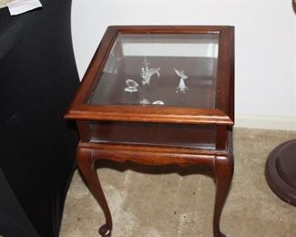 lift-top display table cabinet