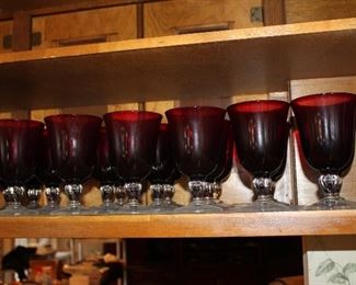red glassware