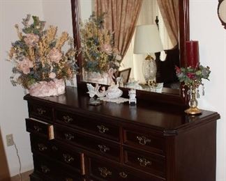 Bassett dresser and mirror