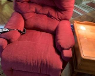 upholstered electric recliner