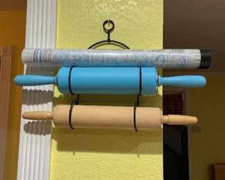 rolling pins and display rack