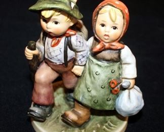 M. J. Goebel Hummel Ceramic Figure "Going Home" # 383, 5.5" Tall