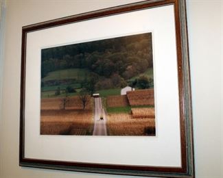 Framed, Matted Under Glass, "Amish No 371, Sunbeam" By Bill Coleman, Signed & Numbered 321/450, 22" x 26.5"