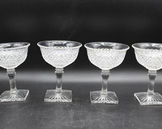 Vintage Cut Glass Sorbet Glasses