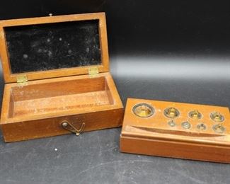 Antique Christian Becker Scale Weights