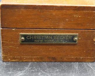 Antique Christian Becker Scale Weights