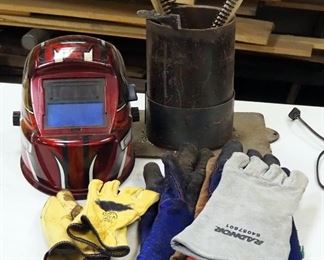 Chicago Variable Shad Welding Helmet, Welding Gloves, Wire Brushes, And More