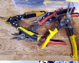 Tinsnips Assortment, Including Straight Cut, Offset And More