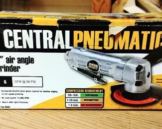 Central Pneumatic 4" Angle Grinder And Pneumatic Sanders Qty.2