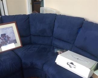 blue sectional-very comfy-the pieces so easy tome-from Greenbaums 