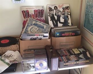   LPs, CDs & cassettes 