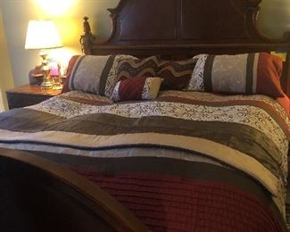 King bed with mattress and box