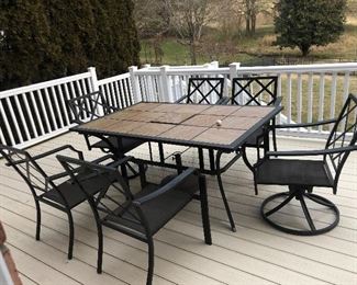 great patio table with cushions