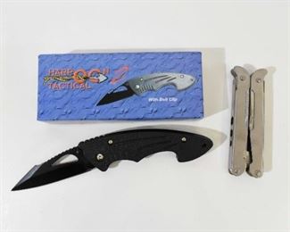 Harp Tactical Pocket Knife and Multitool