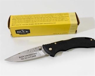Buck Knife - Advertising on Blade 