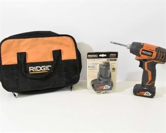 Ridgid Wireless 12 Volt Drill NO CHARGER