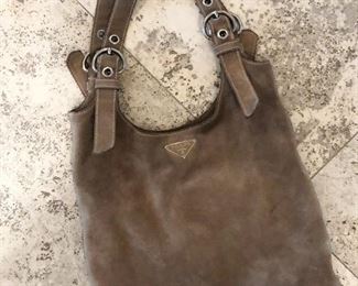 Prada suede handbag