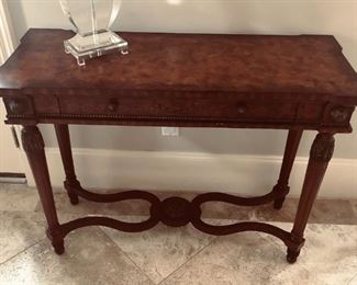 Vintage Regency style mahogany console table