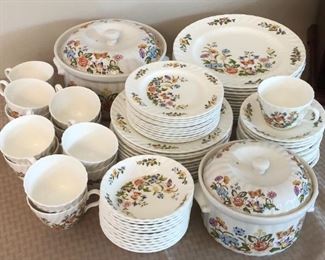 Set of Aynsley "Cottage Garden" china made in England